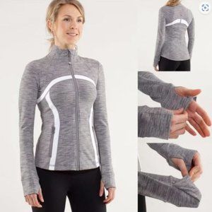 Lululemon Women's Define Jacket Size 6 Wee Are From Space Coal Fossil / White
